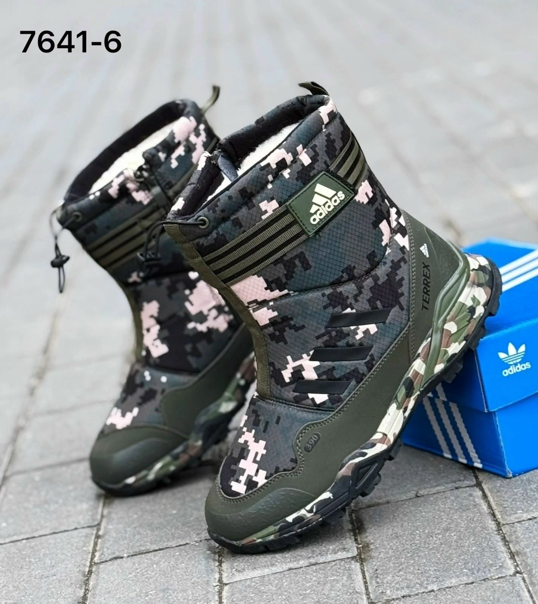 зимние сапоги,, женская зимняя,дутики adidas, зимняя