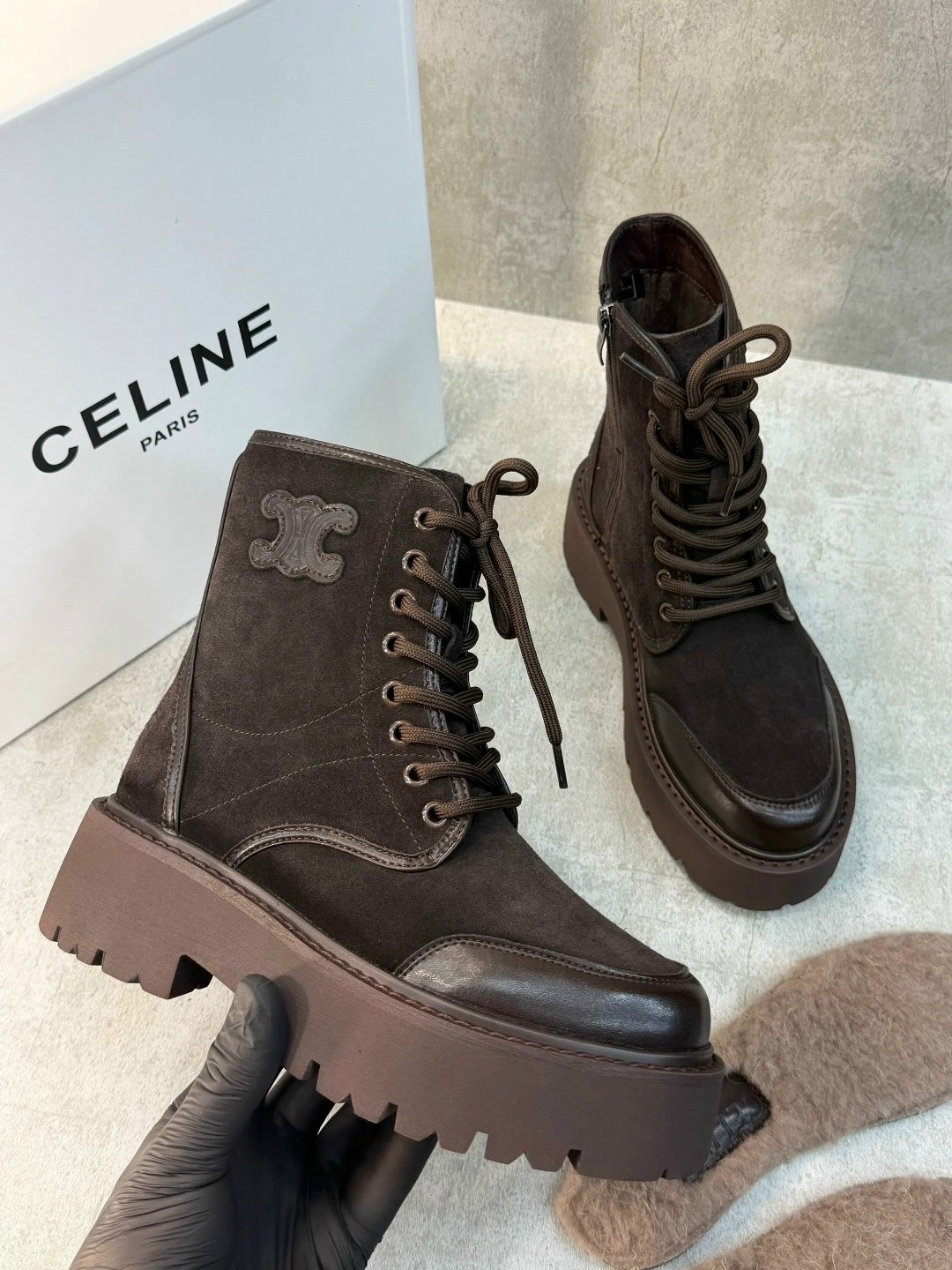 ботинки celine,женские ботинки,ботинки женские celine,,замшевые ботинки