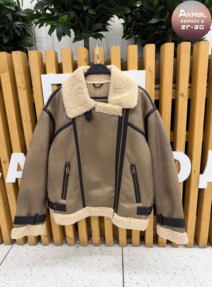 дублёнка женская авиатор zara,дубленка авиатор женская,дубленка zara куртка авиатор косуха m,l,куртка дубленка,стильная дубленка