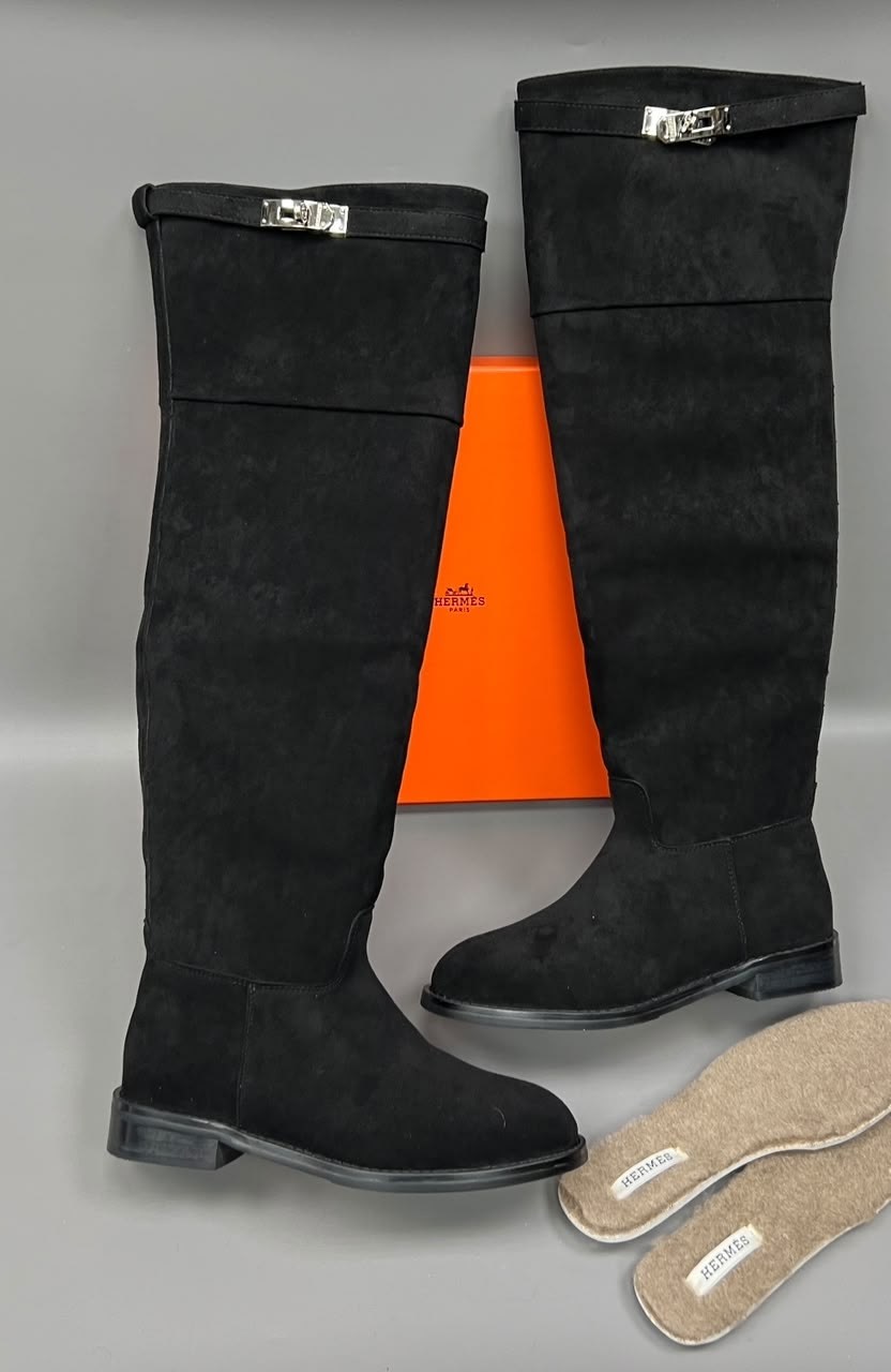 замшевые сапоги,сапоги,сапоги эрмес женские,сапоги hermes,сапоги женские натуральная замша