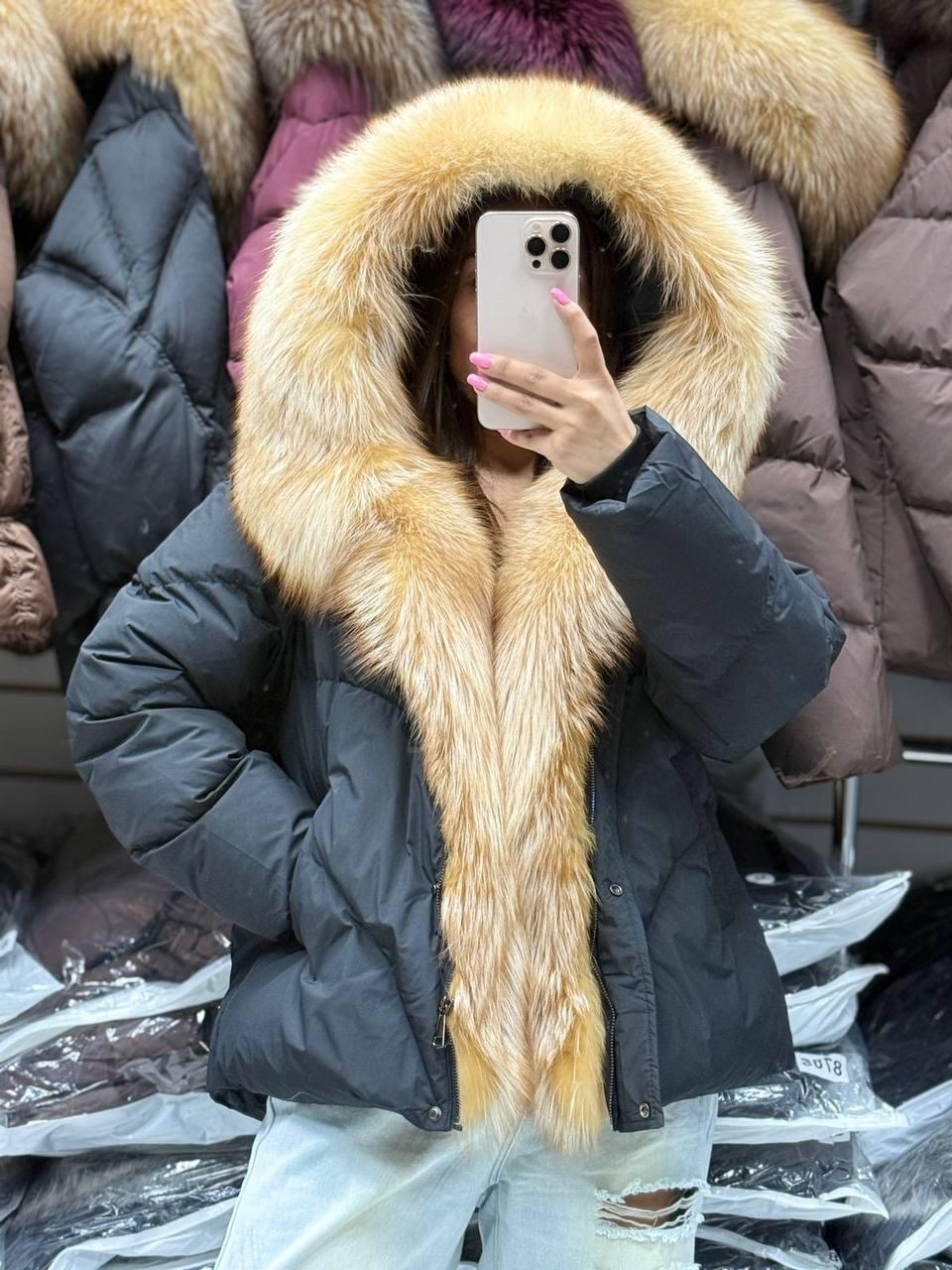 пуховик с натуральным мехом,пуховик женский с натуральным мехом,зимние куртки,пуховик с мехом,пуховик женский