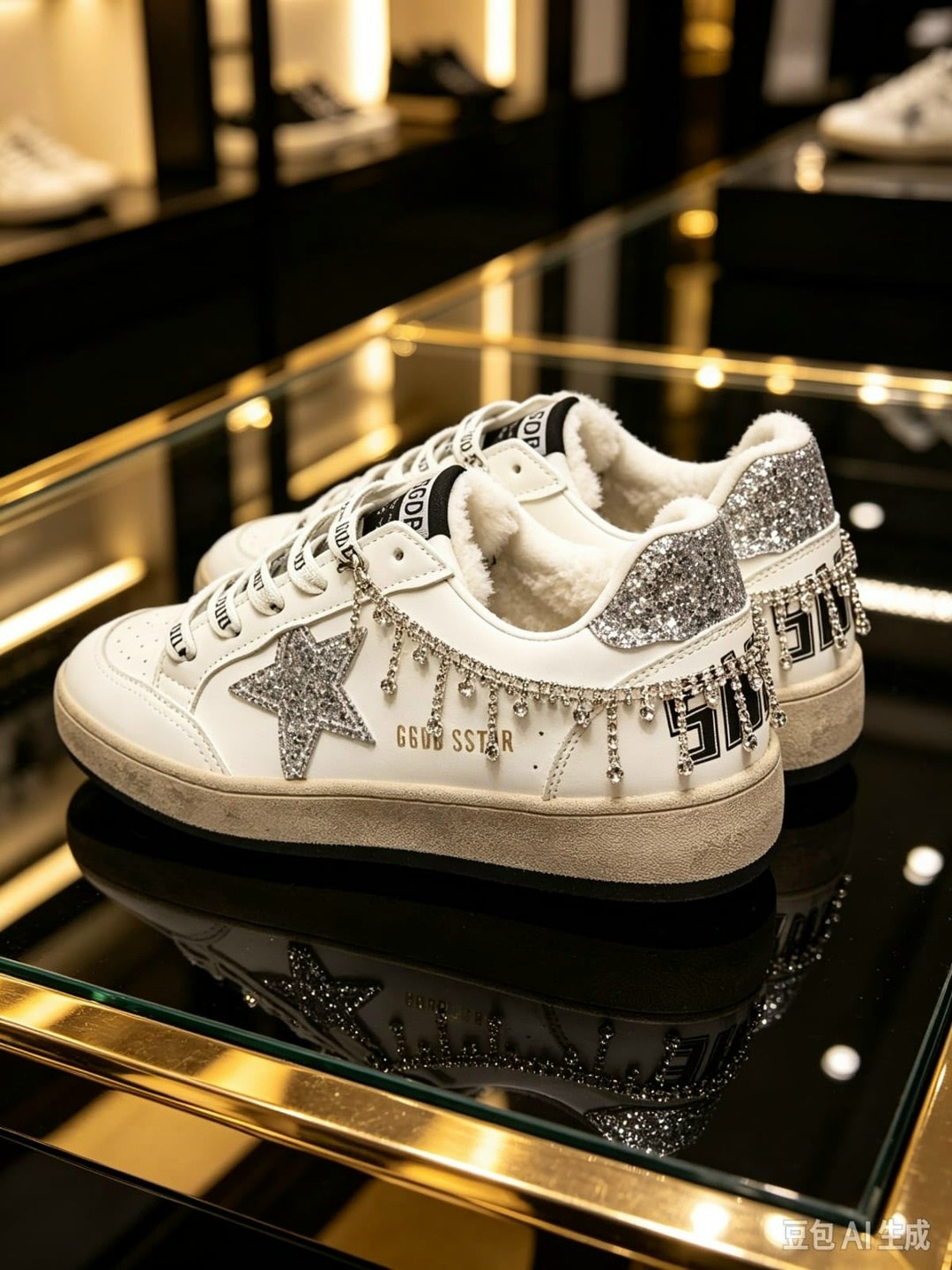 ,golden goose кроссовки,женские кроссовки,кеды зимние женские golden goose модель 618592, женская