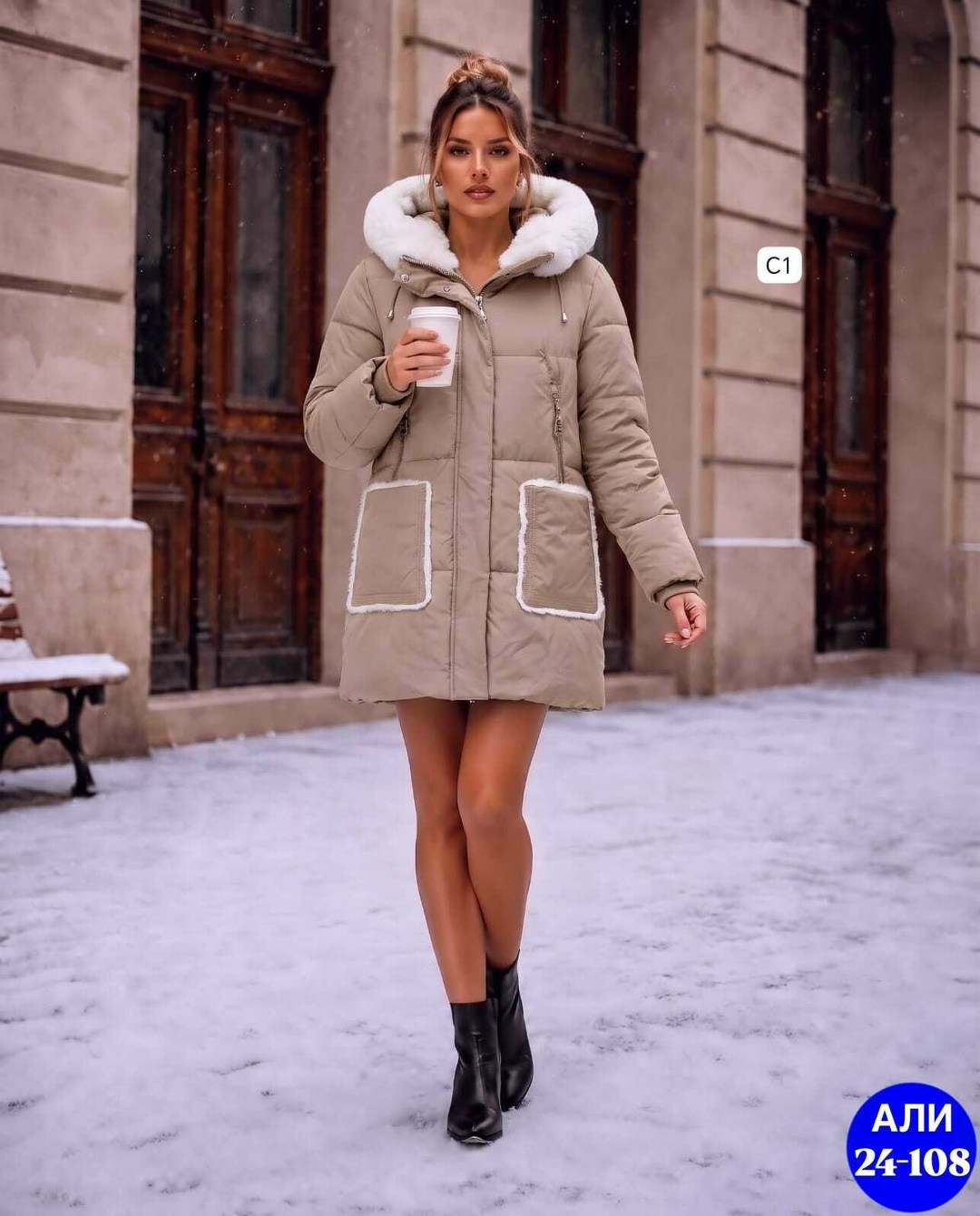 куртка женская зимняя с капюшоном h&l fashion,куртка зимняя женская,куртка женская зимняя с капюшоном h&l fashion boutique,женская куртка,удлиненная куртка