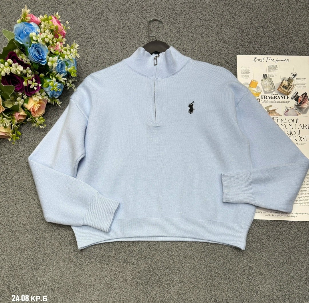 джемпер polo ralph lauren,женская кофта,базовая кофта,модные свитера,джемпер polo ralph lauren полузамок белый