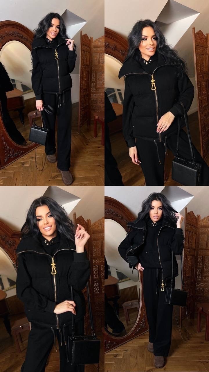 miu miu женский чёрный костюм тройка,костюм тройка,костюм тройка на флисе,костюм тройка женский,теплый костюм