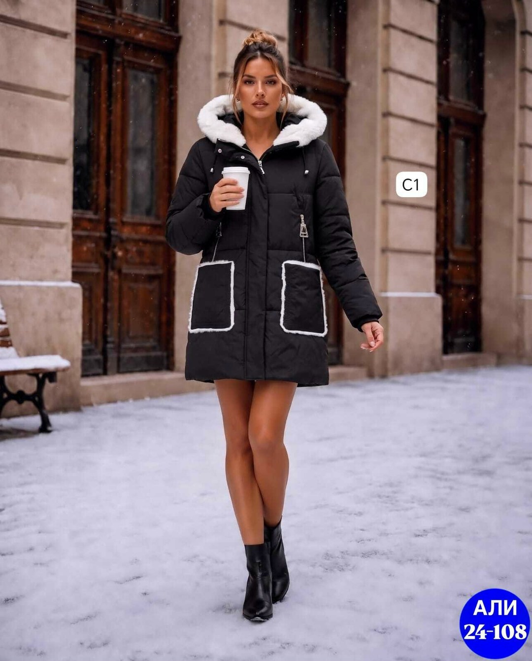 куртка женская зимняя с капюшоном h&l fashion,куртка зимняя женская,куртка женская зимняя с капюшоном h&l fashion boutique,женская куртка,удлиненная куртка