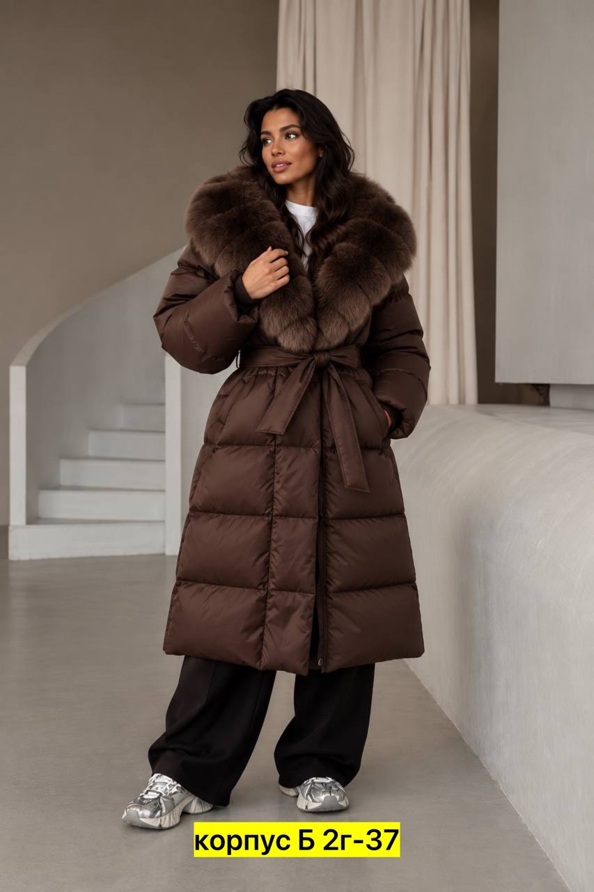 стильные пуховики,куртка max mara с натуральным мехом,женский пуховик,удлиненный пуховик,длинный пуховик