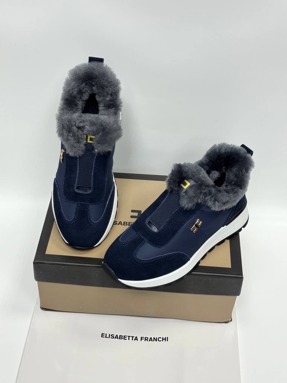 ,кроссовки elisabetta franchi,кроссовки зимнее,замшевые кроссовки,женские кроссовки