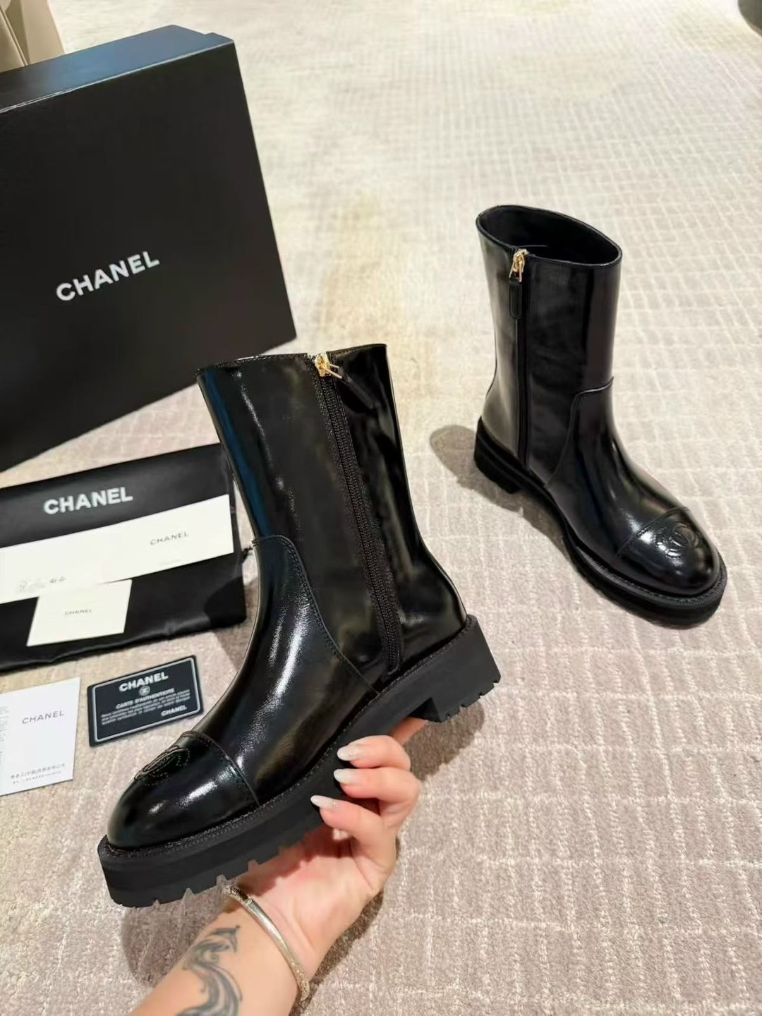 сапоги chanel,короткие сапоги шанель chanel 576714694,ботинки chanel,chanel (шанель) новые женские осенне-зимние сапоги,короткие сапоги шанель chanel цвет черный
