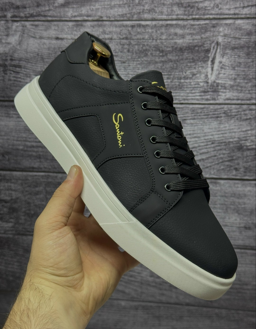 мужские кеды santoni,кеды мужские кожаные santoni черные premium,кеды santoni,мужская ,santoni кроссовки
