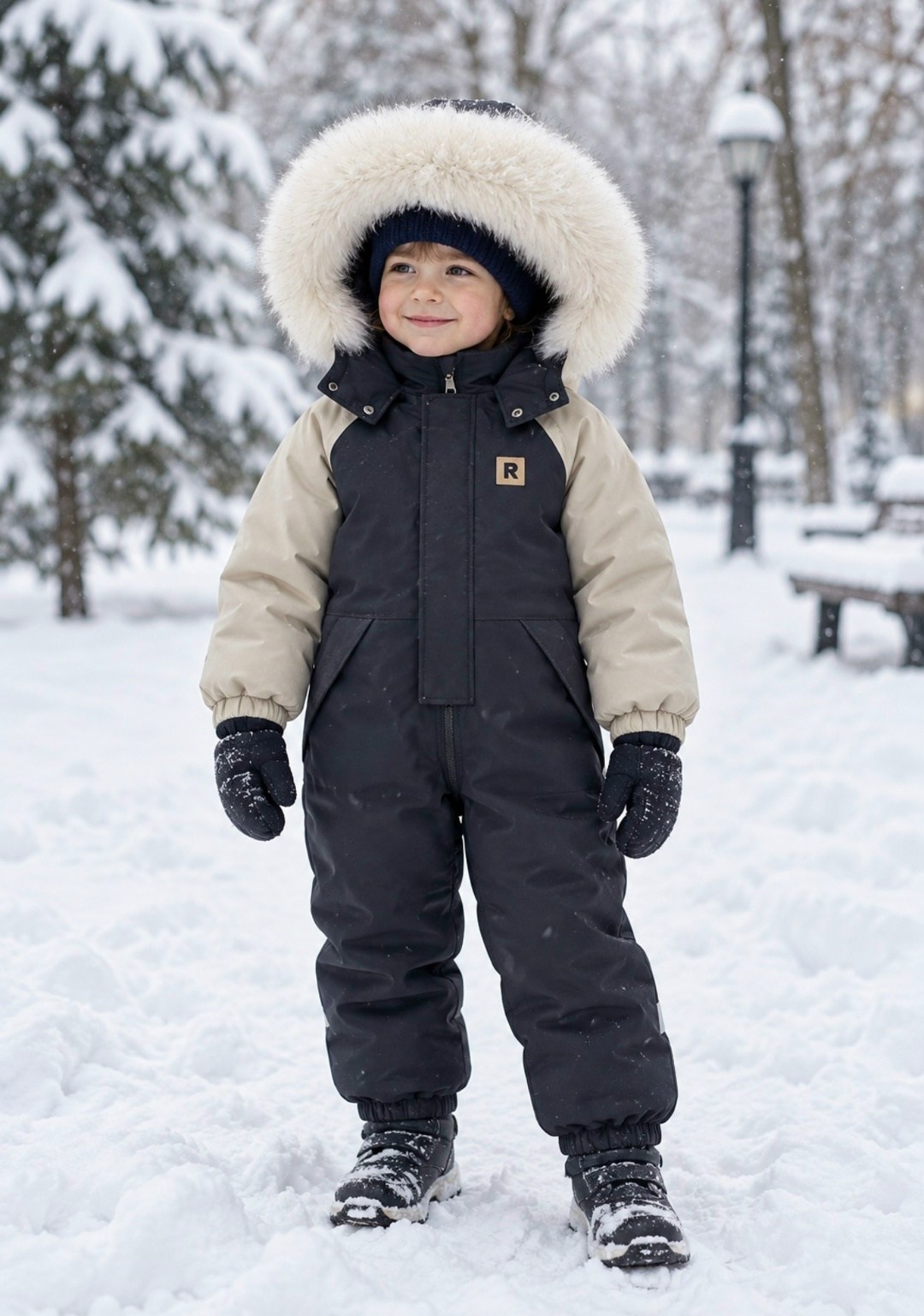 комбинезон зимний для девочки nikastyle 8з0124 з24 пудра серый,зимний комбинезон,комбинезон утепленный,зимний комбинезон для девочек,комбинезон для девочек