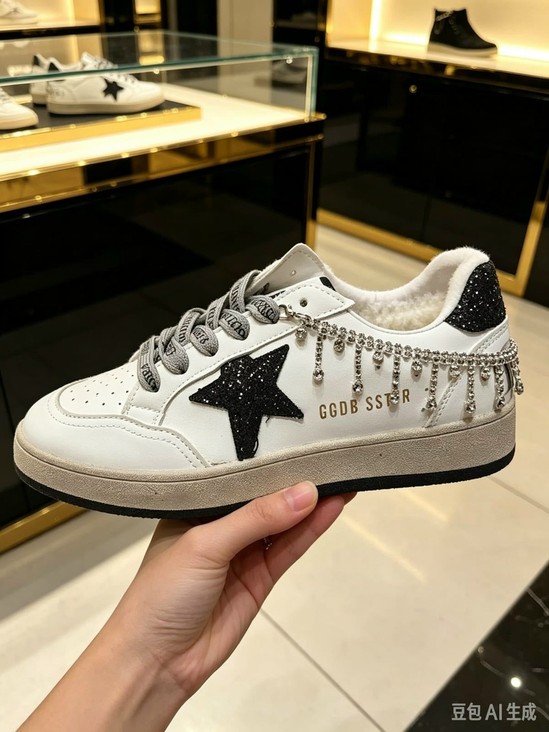 ,golden goose кроссовки,женские кроссовки,кеды зимние женские golden goose модель 618592, женская