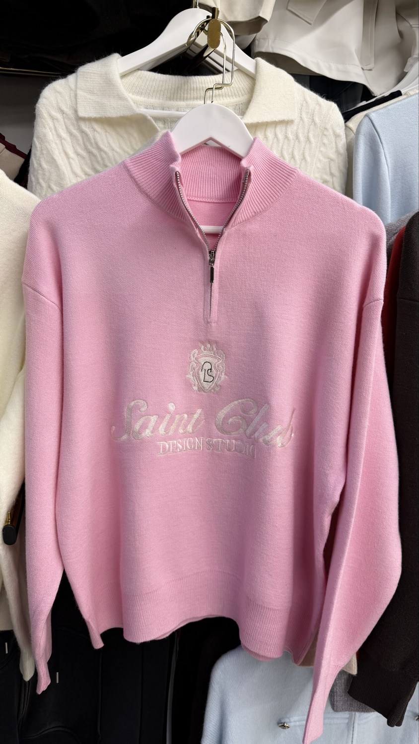 свитшот женская,кофта женская,light pink quarter zip sweatshirt,толстовка розовая,розовый свитшот