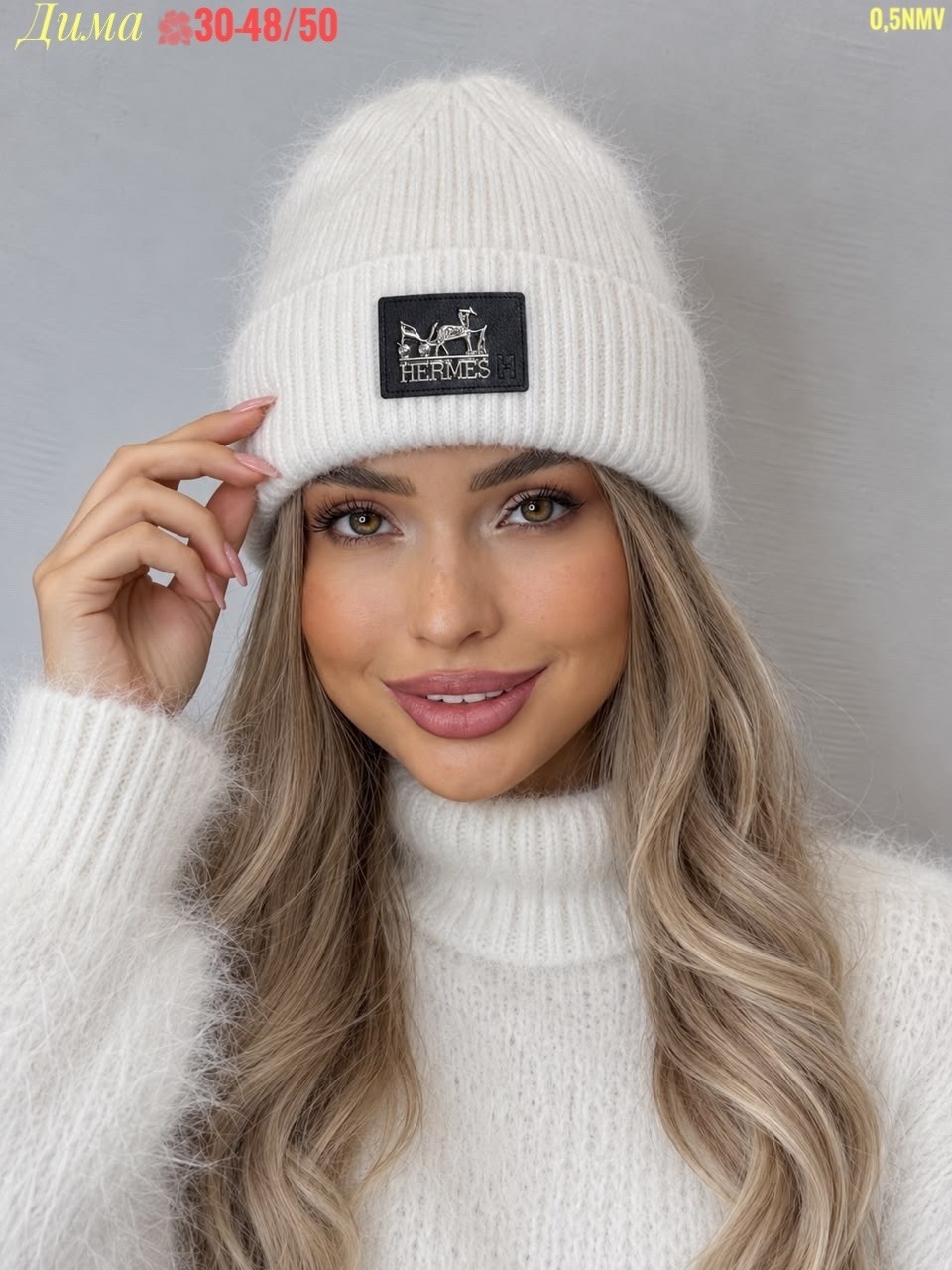 шапка бини,шапка зимняя вязаная бини ангора miumiu,шапка женская,шапка,шапка зимняя женская