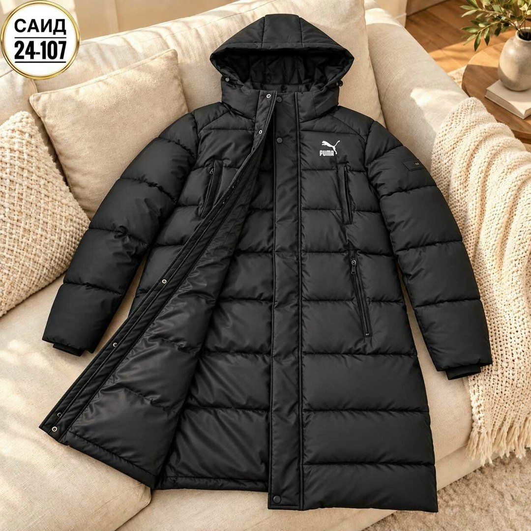 пуховик мужской puma,пуховик puma,пуховик длинный спортивный long hooded down coat puma,пуховик зимний длинный puma,куртки мужская зимняя
