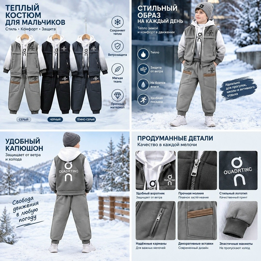 утепленный комбинезон,зимний костюм для мальчика,костюм детский uki kids софтшелл+флис серый,комбинезон для мальчиков,комбинезоны детские
