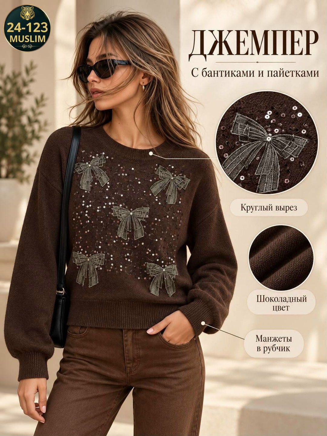 женская кофта,джемпер с пайетками,джемпер,джемпер с круглым вырезом,свитера женские