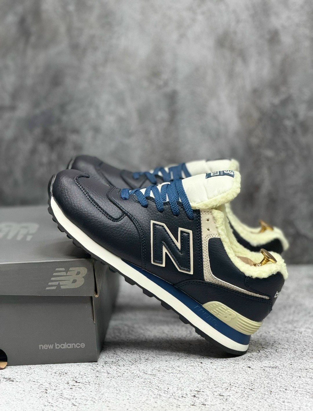 зимние кроссовки new balance 574,зимние кроссовки new balance,кроссовки new balance 574,кроссовки new balance 574 с мехом,кроссовки new balance 574 santa синие с мехом