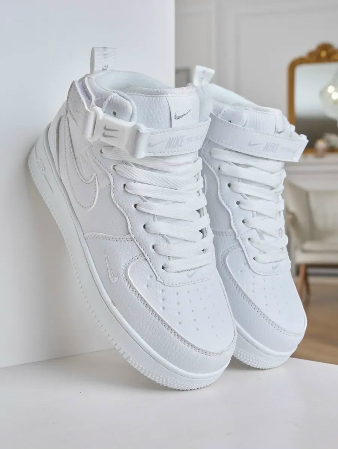 nike air force 1 mid white,nike air force 1 mid,кросcовки nike air force 1,кроссовки nike air force 1 белые,зимние кроссовки мужские найк белые аир форсе