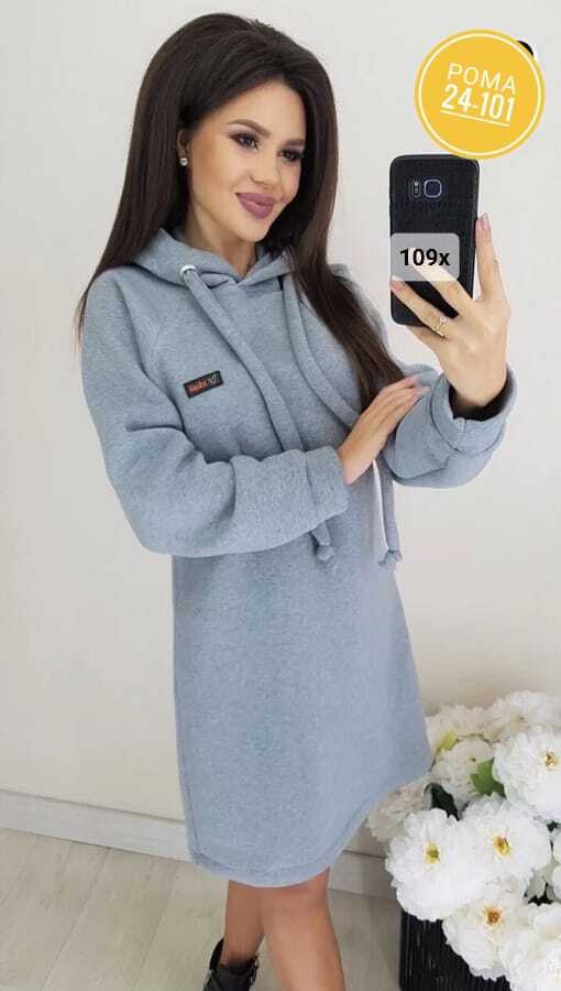 теплое платье с капюшоном,платье толстовка женское,спортивное платье с капюшоном,платье женская,платье с капюшоном
