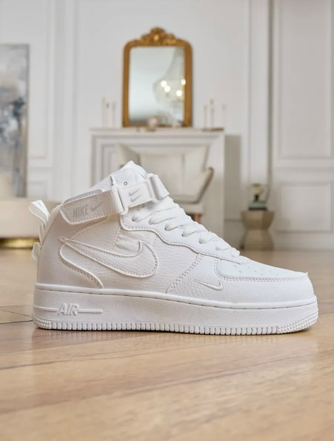 nike air force 1 mid white,nike air force 1 mid,кросcовки nike air force 1,кроссовки nike air force 1 белые,зимние кроссовки мужские найк белые аир форсе