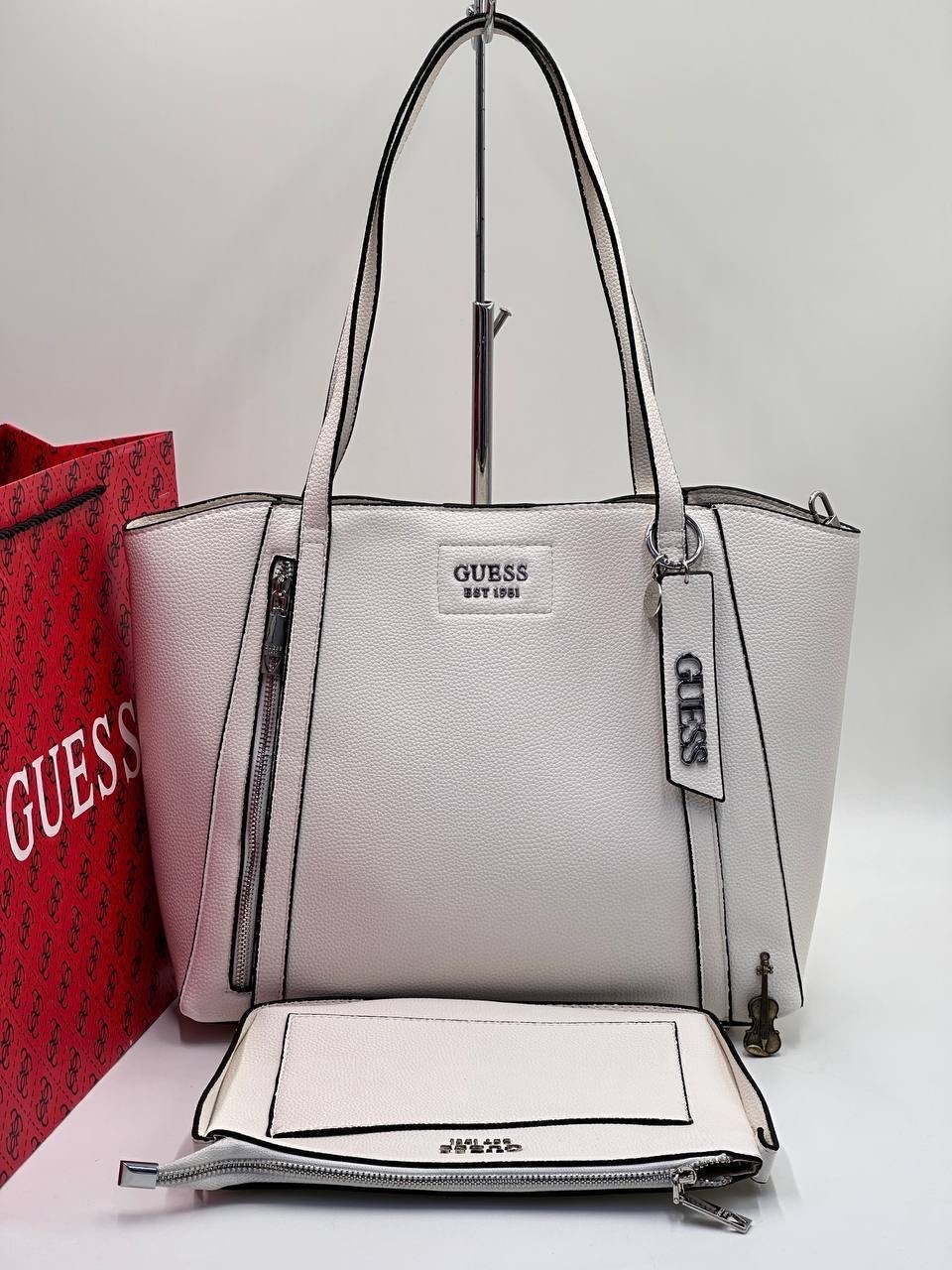 розовая сумка guess,cумка guess,женская сумка guess,женская большая сумка guess,guess сумка шоппер