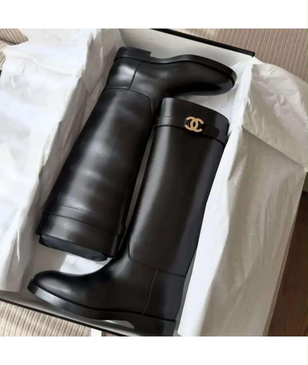 сапоги chanel,женские осенние сапоги chanel 2026 черные кожаные высокие,сапожки шанель,chanel сапоги женские,брендовые сапоги