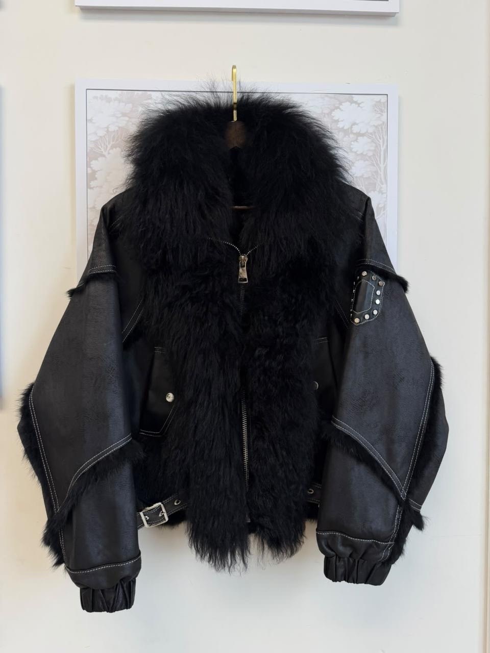 куртка с натуральный мехом,кожаная куртка с мехом,куртка с мехом,комбинированная куртка с натуральным мехом,куртка меховая