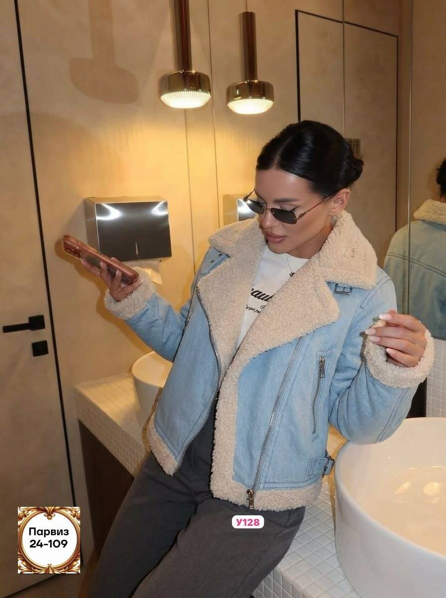 дублёнка джинсовая,дубленка джинсовая авиатор зимняя утепленная,куртка джинсовая утеплённая konessstyle,джинсовая куртка с овчиной женская,женская дубленка