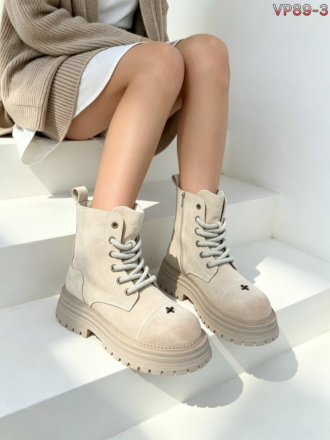 ботинки осенние с натуральным мехом balenciaga,ботинки balenciaga,ботинки осенние с натуральным мехом balenciaga premiumshoes цвет светло-серый,женские зимние ботинки на платформе с натуральным мехом