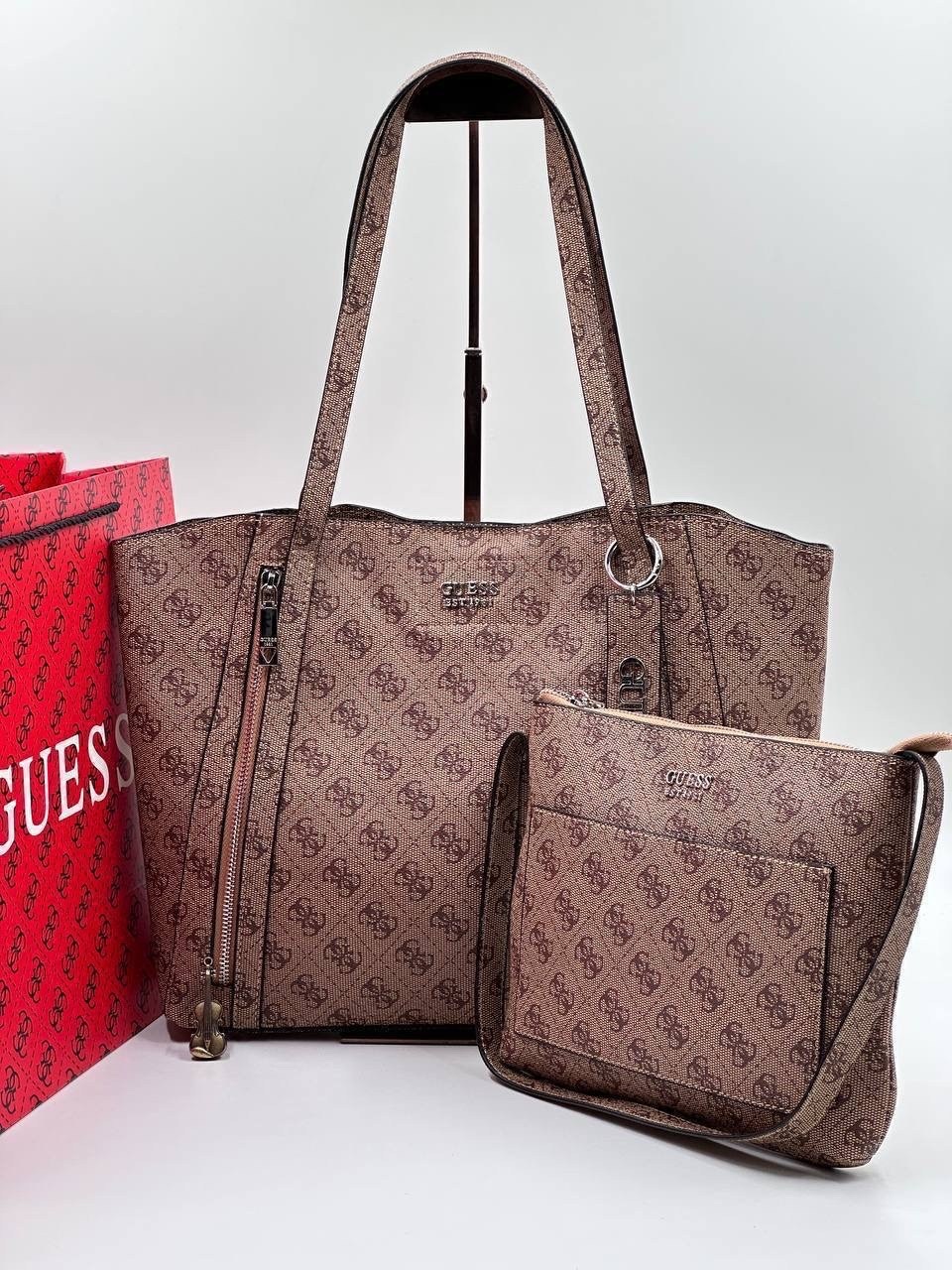 cумка guess,сумка шоппер guess,сумка guess женская,сумка guess hwvb7881230 коричневый,сумка тоут guess