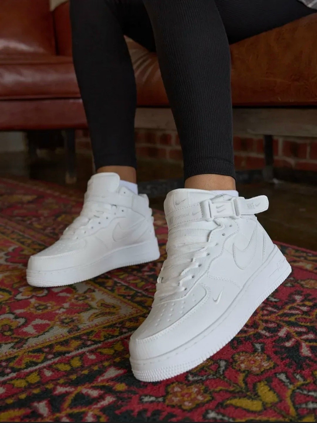nike air force 1 mid white,nike air force 1 mid,кросcовки nike air force 1,кроссовки nike air force 1 белые,зимние кроссовки мужские найк белые аир форсе