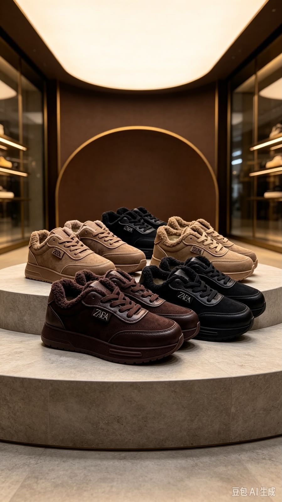 ,кроссовки ugg,зимние замшевые кроссовки с мехом prada trail коричневые,кроссовки зимнее,кроссовки зимние женские