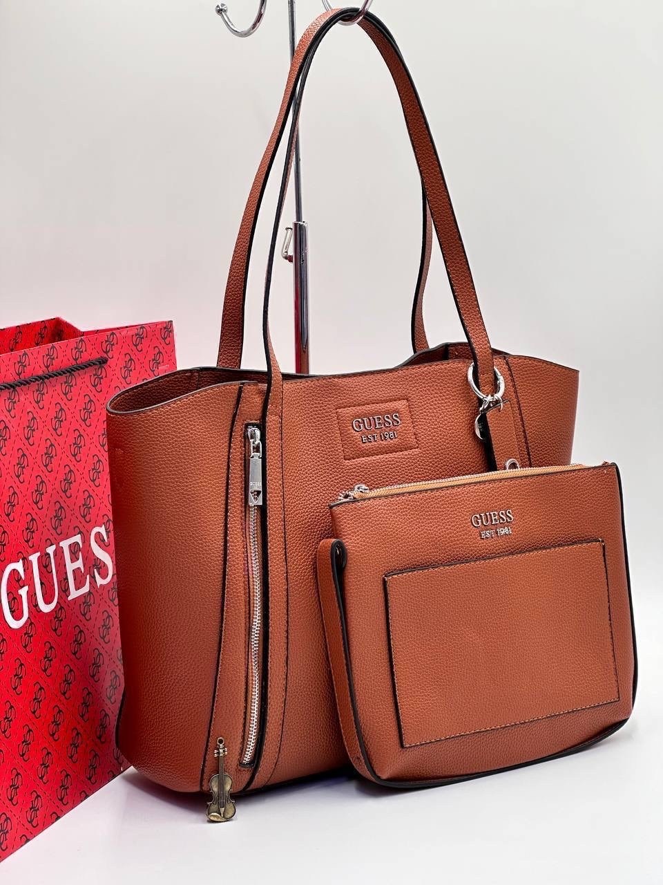 cумка guess,сумка шоппер guess,сумка guess женская,сумка guess hwvb7881230 коричневый,сумка тоут guess