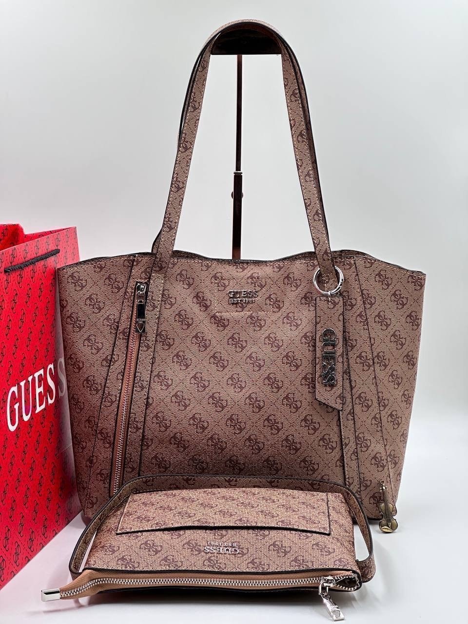 cумка guess,сумка шоппер guess,сумка guess женская,сумка guess hwvb7881230 коричневый,сумка тоут guess