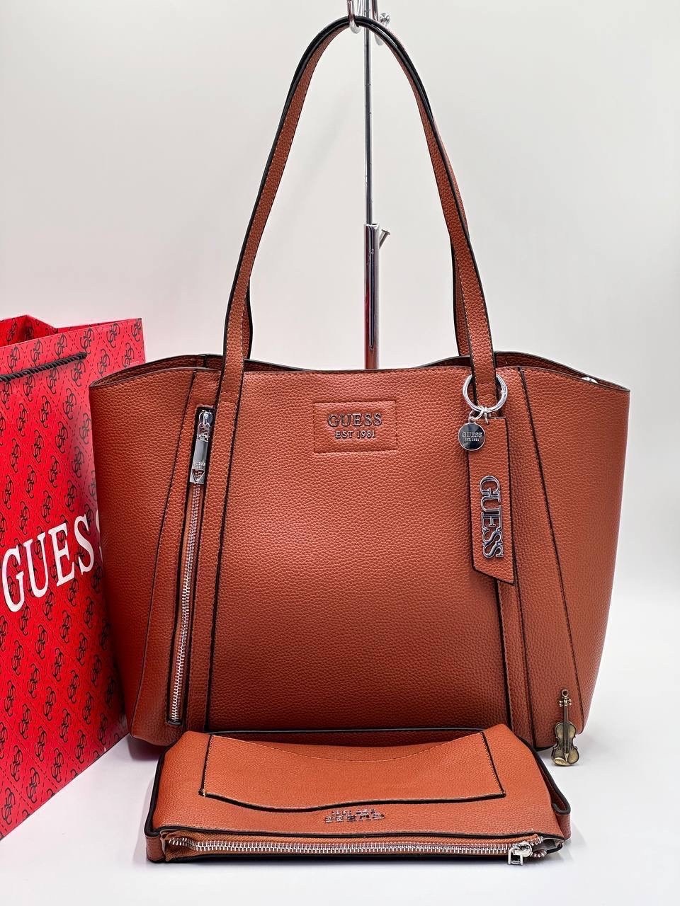 cумка guess,сумка шоппер guess,сумка guess женская,сумка guess hwvb7881230 коричневый,сумка тоут guess
