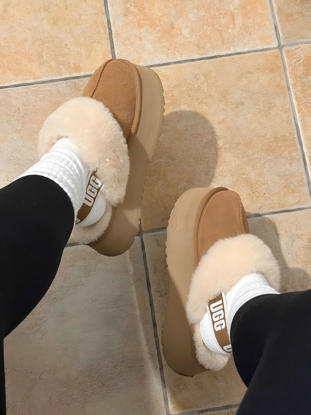 ugg funkette slipper chestnut,женские угги,угги женские ugg,угги ugg,