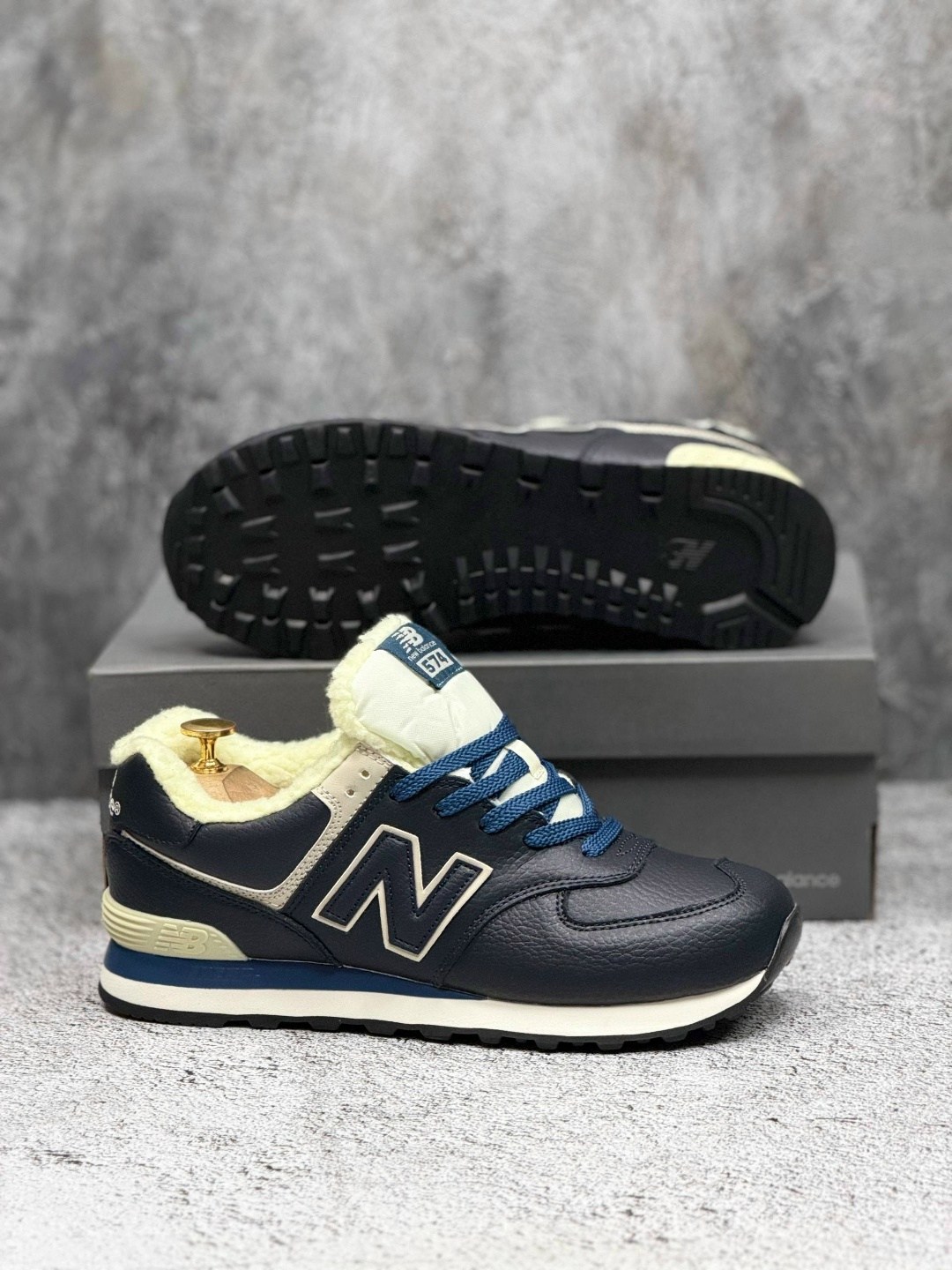 зимние кроссовки new balance 574,зимние кроссовки new balance,кроссовки new balance 574,кроссовки new balance 574 с мехом,кроссовки new balance 574 santa синие с мехом