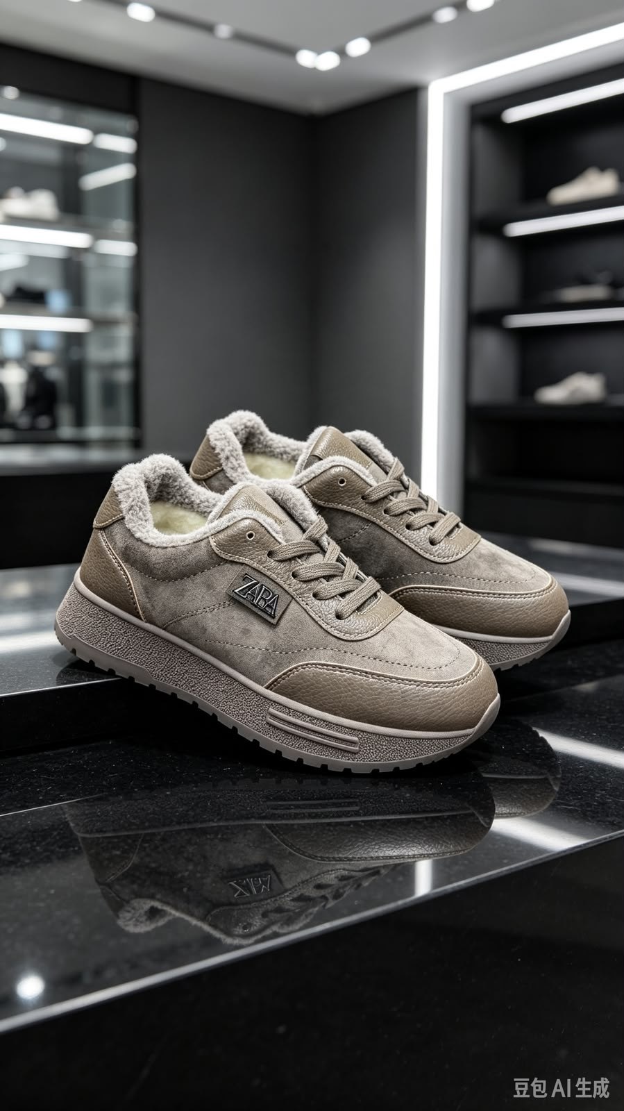 ,кроссовки ugg,зимние замшевые кроссовки с мехом prada trail коричневые,кроссовки зимнее,кроссовки зимние женские