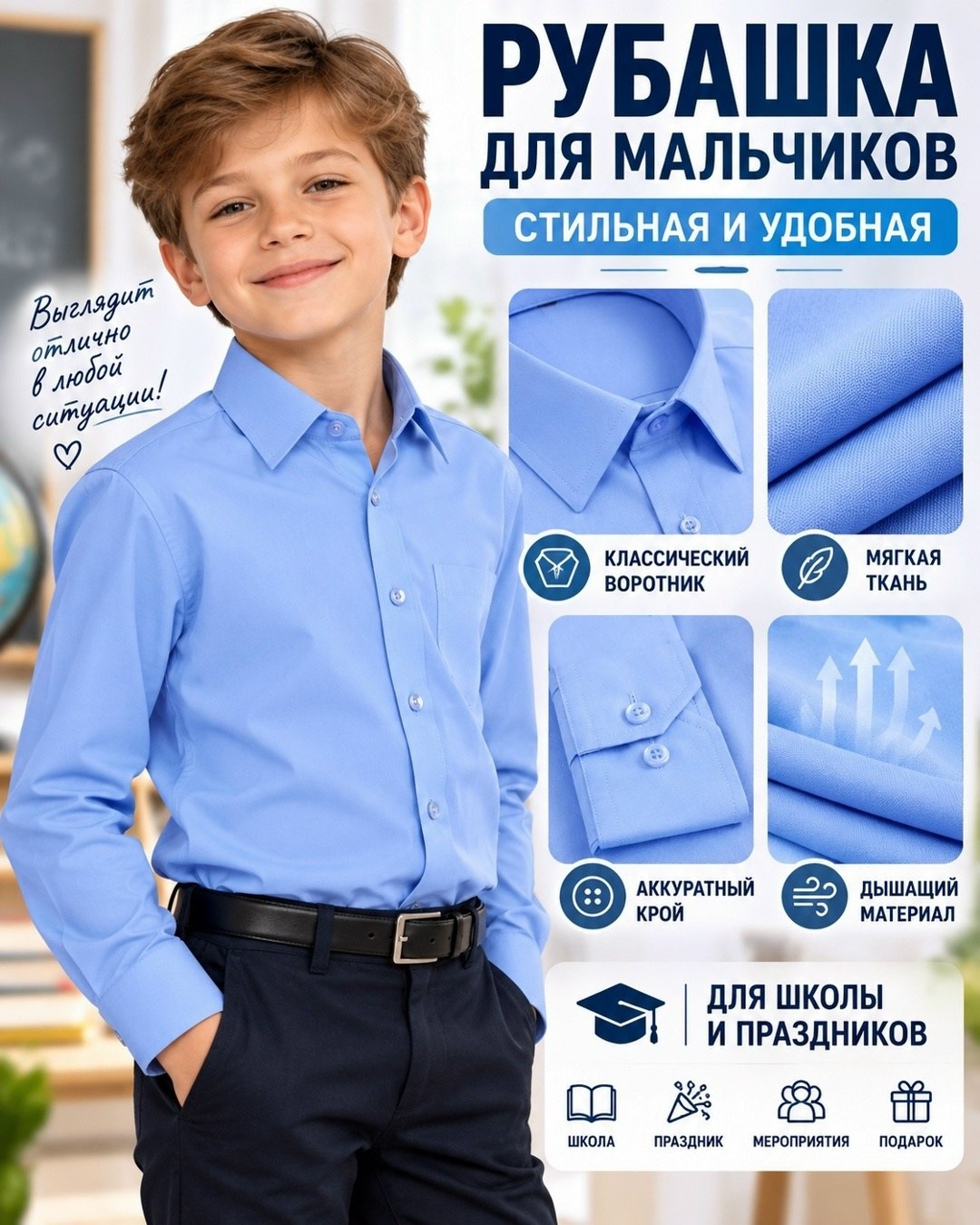 рубашка для мальчика,рубашка для мальчика на кнопках,рубашка школьная голубая,рубашка для мальчика школьная на кнопках,рубашка для мальчика в школу