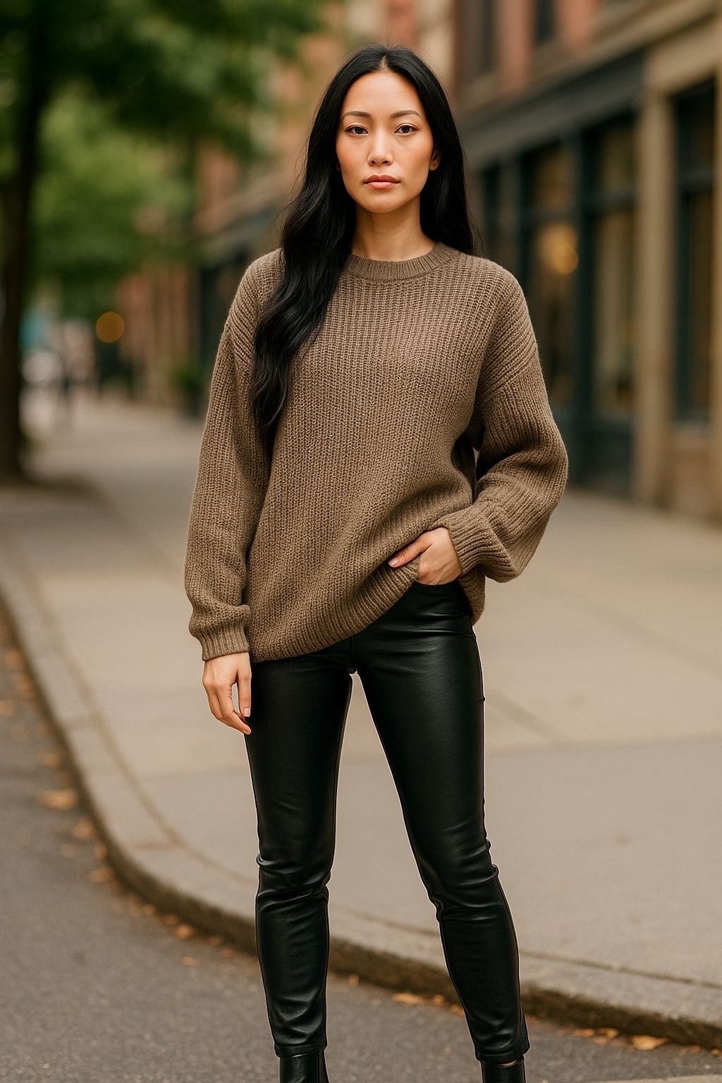 oversized sweater,образ со свитером,grey sweater,образ со свитером оверсайз