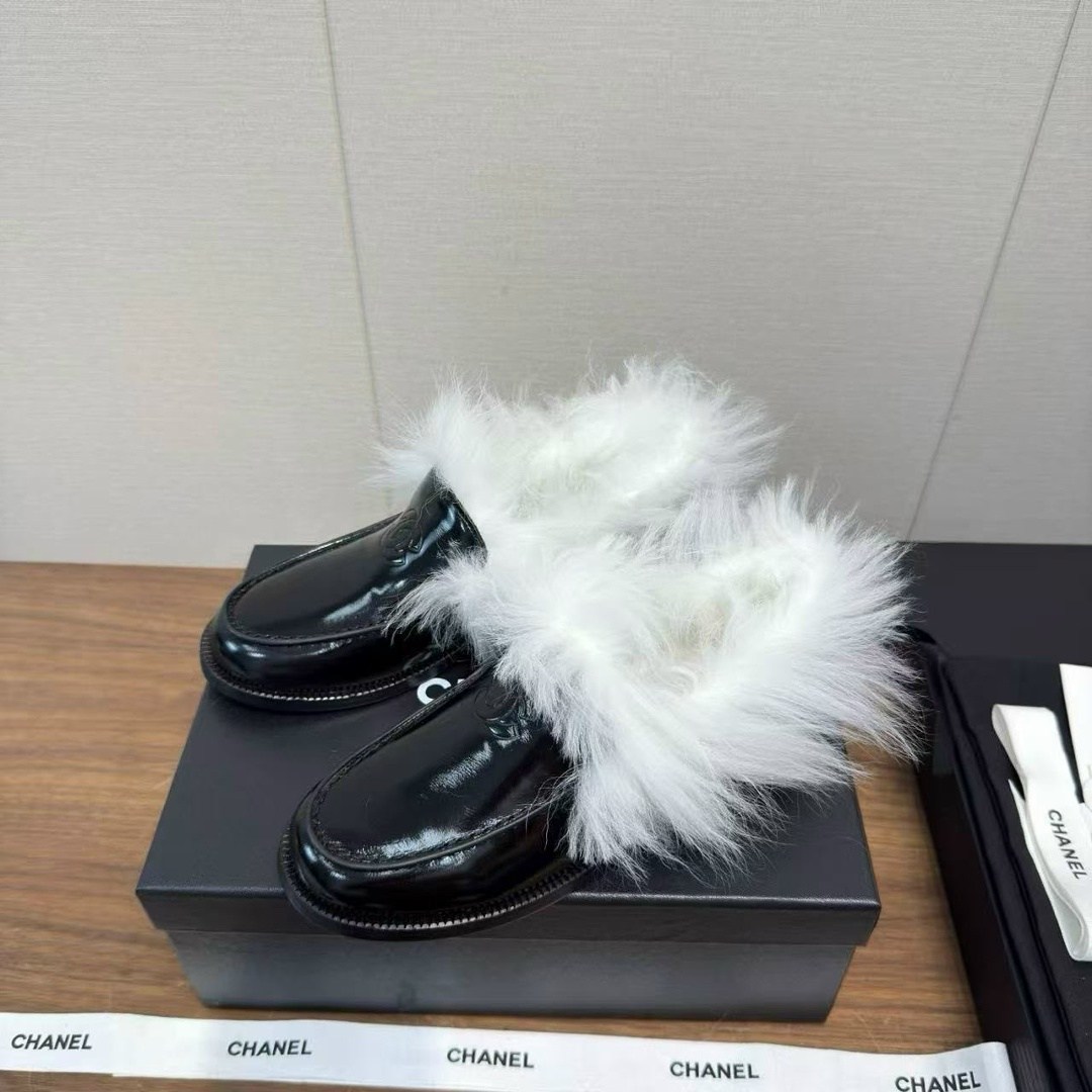 ,лоферы chanel,шанель лоферы,лоферы с мехам,женские лоферы chanel