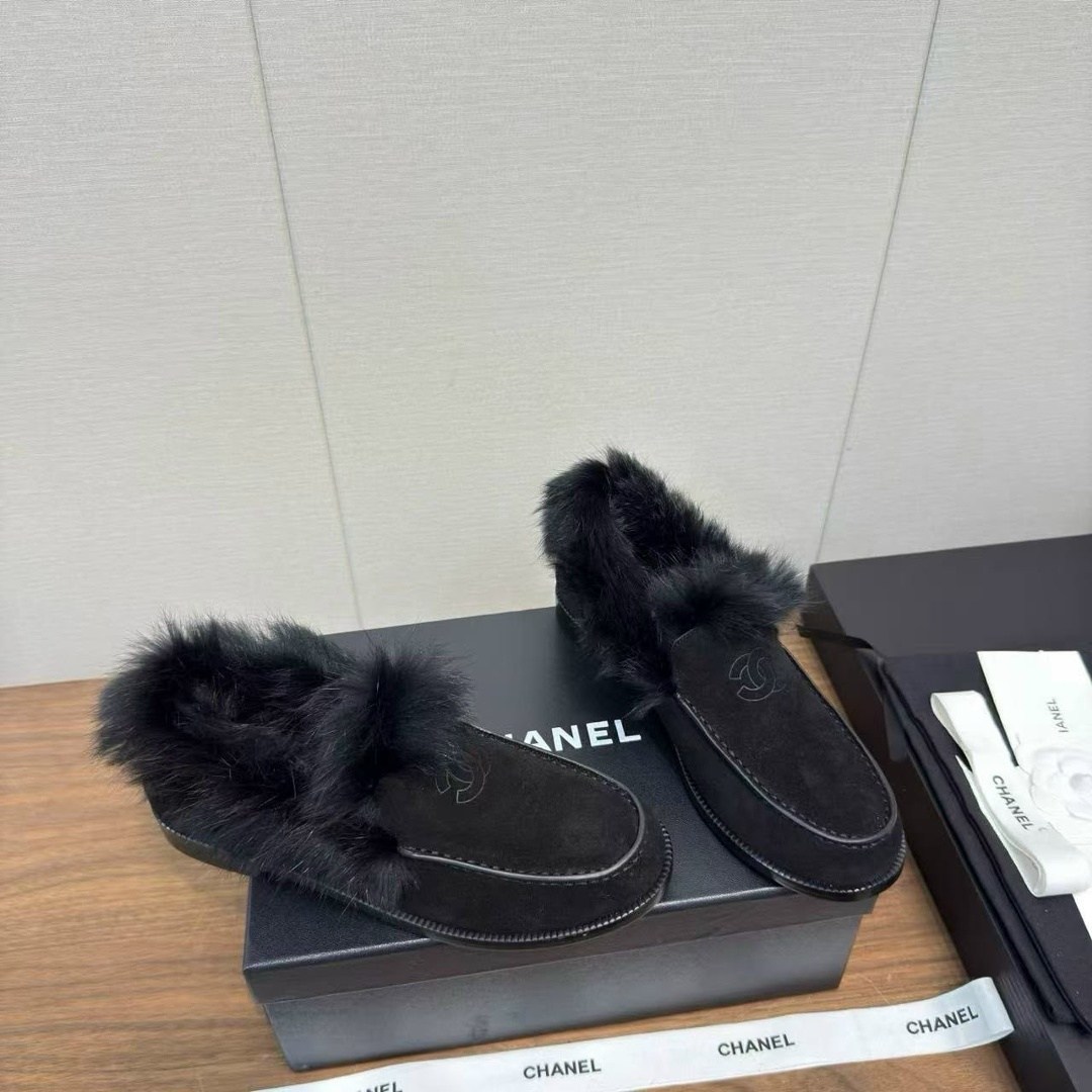 ,лоферы chanel,шанель лоферы,лоферы с мехам,женские лоферы chanel