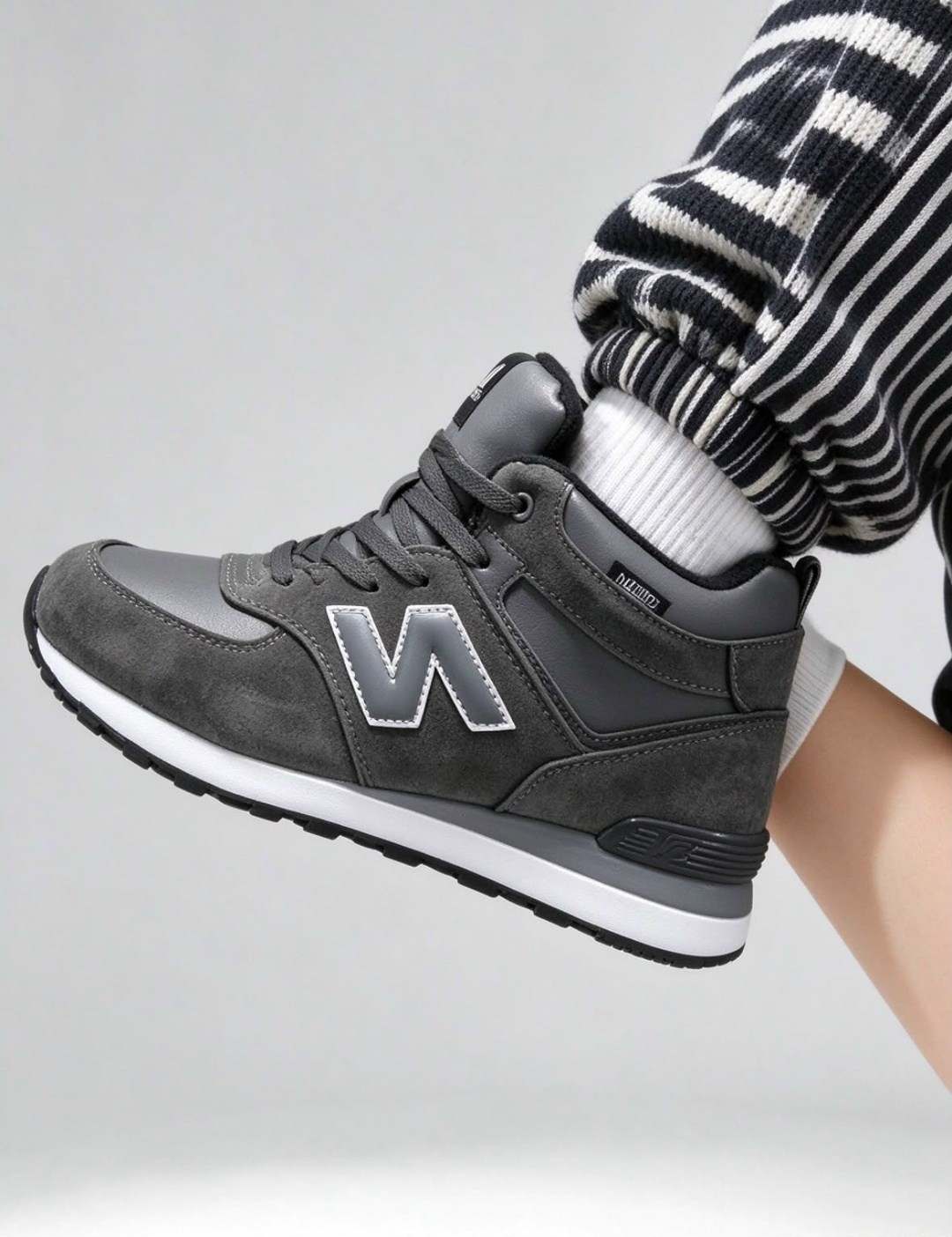 зимние кроссовки new balance 574 mid цвет серый,зимние кроссовки new balance 574 mid,кроссовки new balance 574 высокие зимние с мехом,кроссовки new balance 574 мужские зима высокие,кроссовки зимние ne