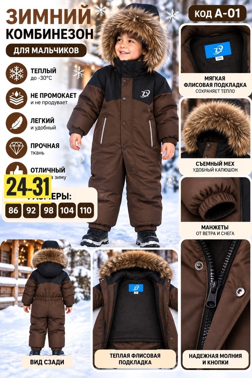 комбинезон зимний детский at kids 50228815,комбинезон зимний для мальчика,зимний комбинезон детский,комбинезон зимний,комбинезон зимний мембрана pogo kids lafamily