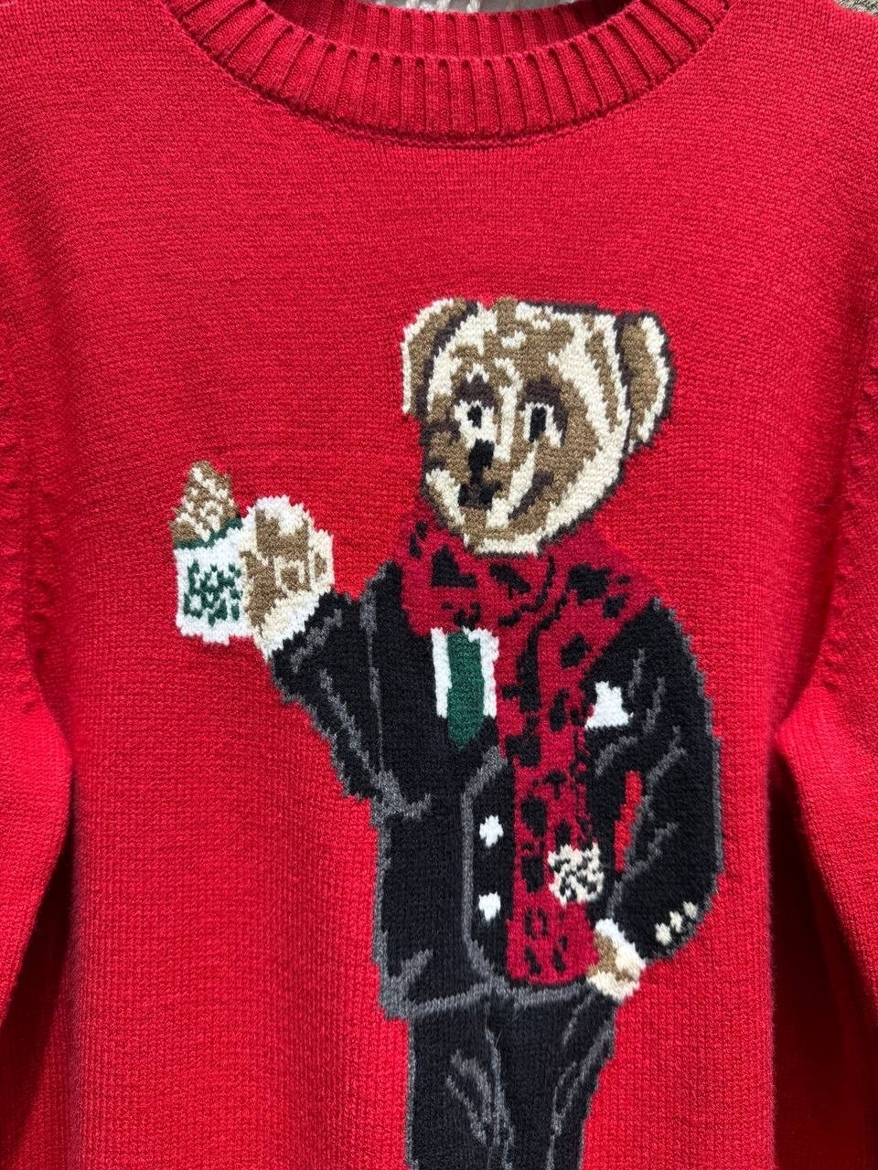 ralph lauren sweater,свитер,свитер с мишкой,свитера женские,вязаные свитера