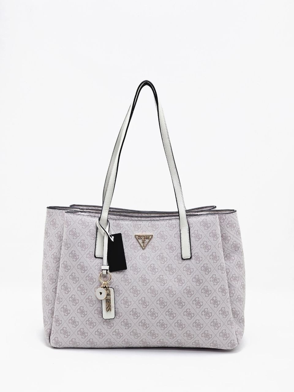 сумка guess,сумка шоппер guess,сумка шоппер женская guess hwebg8 76723,большая сумка-тоут для подруги с монограммой meridian guess черный,женская сумка guess