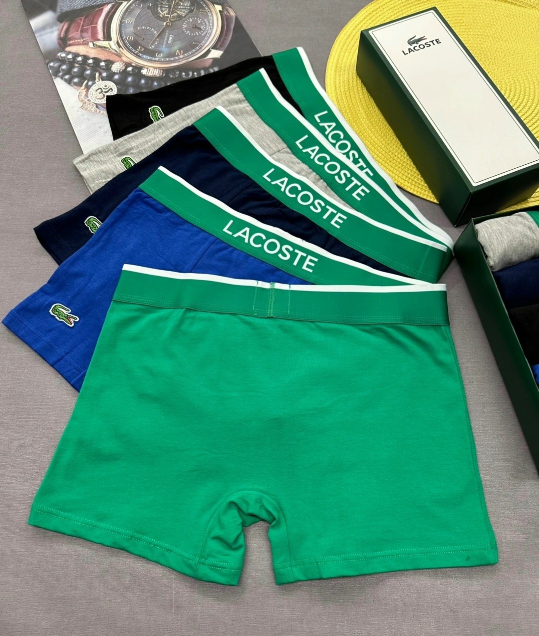 набор мужских трусов lacoste,комплект трусов мужских lacoste lac3 в ассортименте 52-54,мужской набор трусов,комплект трусов боксеры lacoste,трусы мужские lacoste
