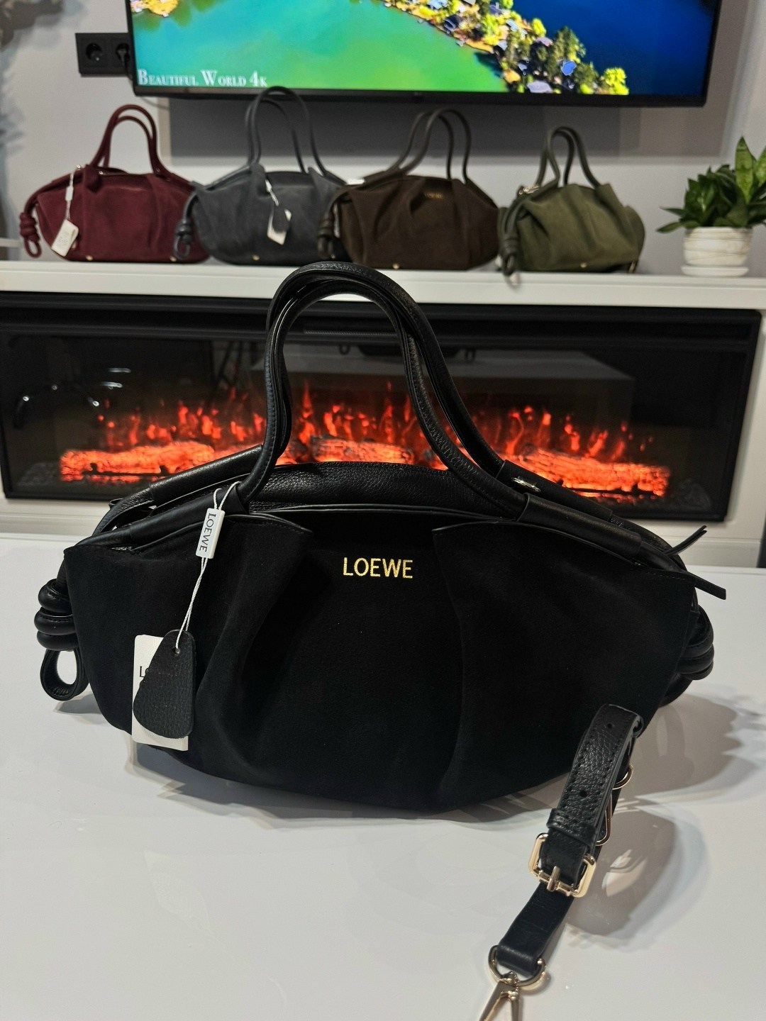 сумка loewe 33-15 см натуральная замша,женская сумка loewe,loewe сумка на плечо,loewe сумка,сумка