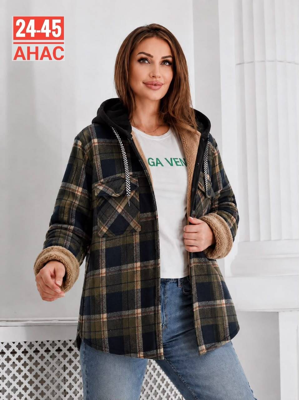 толстовка теплая,рубашка оверсайз теплая в клетку удлиненная amy store,рубашка с капюшоном,рубашка на меху,рубашка женская в клетку теплая оверсайз